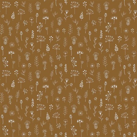 Manhattan Comfort Jefferson Tatula Chestnut Floral 33 ft L X 209 in W Wallpaper BR4060-139281
